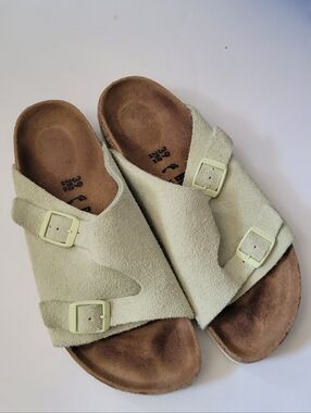 Birkenstock Zurich Faded Lime Sandals